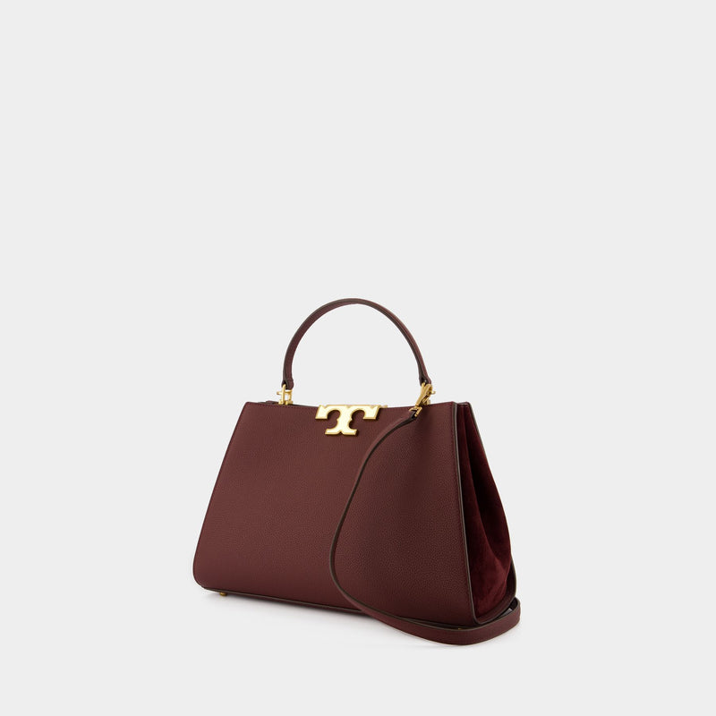 Eleanor Satchel Bag - Tory Burch - Leather - Brown