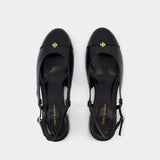 Cap Toe Sandals - Tory Burch - Leather - Black