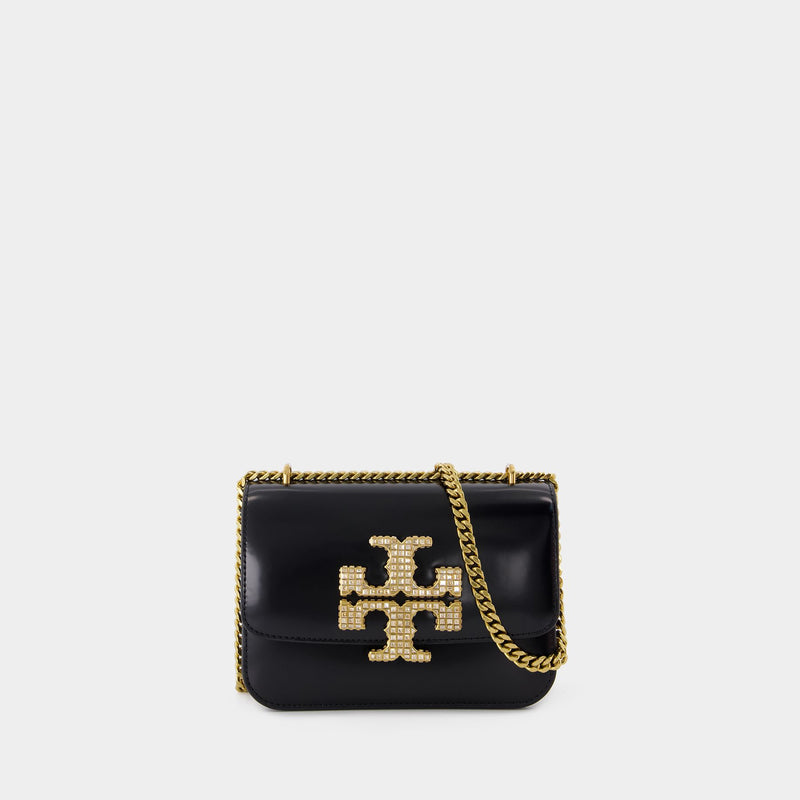 Eleanor Small Convertible Shoulder Bag - Tory Burch - Leather - Black