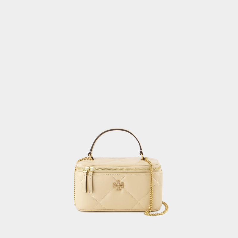 New Diamond Vanity Crossbody - Tory Burch - Leather - Beige