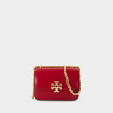 Eleanor Small Convertible Shoulder Bag - Tory Burch - Leather - Red