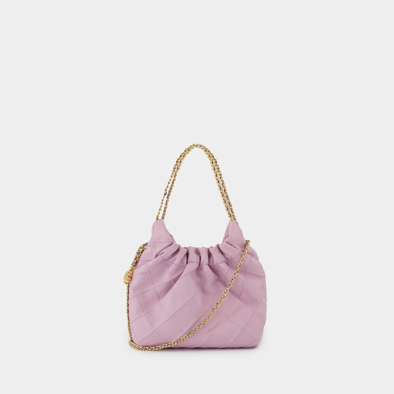 Fleming Mini Shoulder Bag - Tory Burch - Leather - Purple