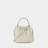 Romy Pebbled Purse - Tory Burch - Leather - White