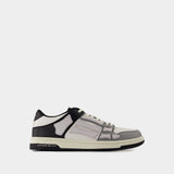 Two-Tone Skel Top Low Sneakers - Amiri - Leather - Black/White/Grey