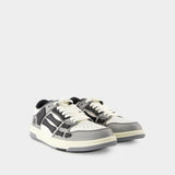 Varsity Skel Top Low Sneakers - Amiri - Leather - Black