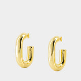 Xl Link Hoops Earrings - Rabanne - Metal - Gold