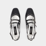 Queen Sandals - Carel - Leather - Black