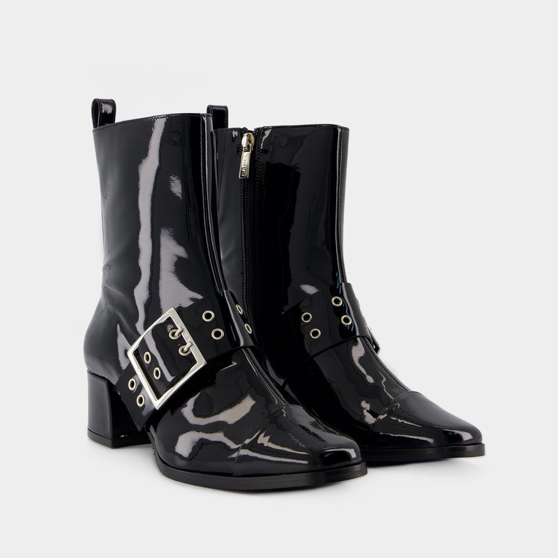 Rock Boots - Carel - Leather - Black