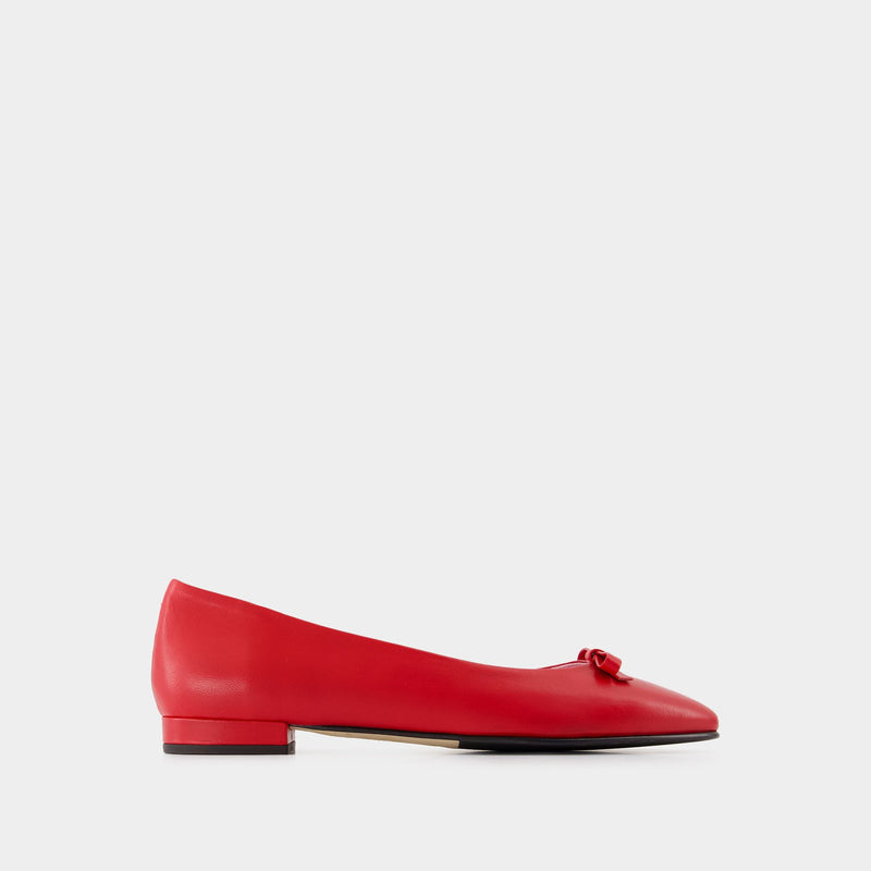 Bella Ballerinas - Carel - Leather - Red