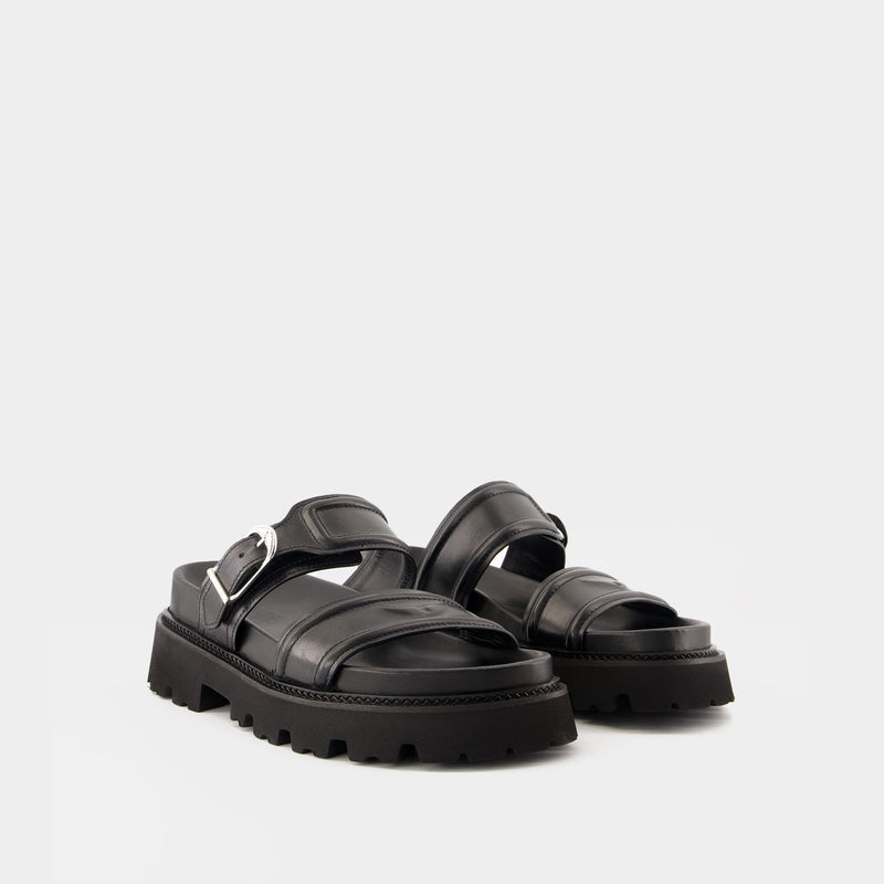 Ride Sandals - Zadig & Voltaire - Leather - Black