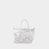 Cabas S Shopper Bag - Vanessa Bruno - Leather - Silver