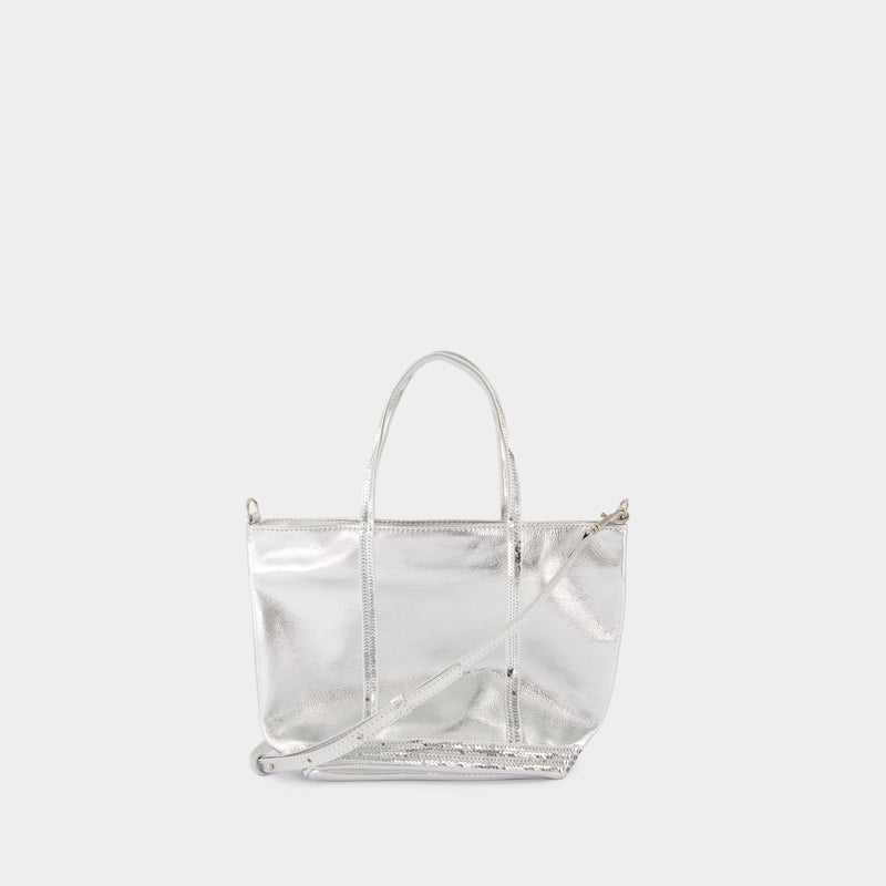 Cabas S Shopper Bag - Vanessa Bruno - Leather - Silver