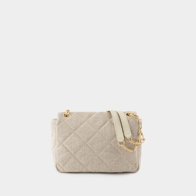 Grand Moon Bag - Vanessa Bruno - Linen - Beige