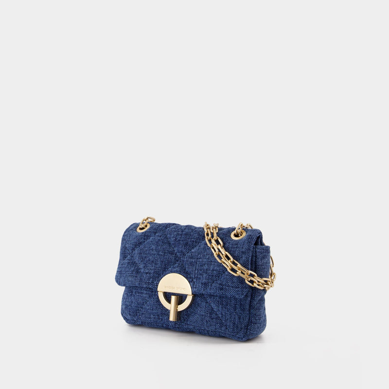 Nano Moon Bag - Vanessa Bruno - Linen - Blue