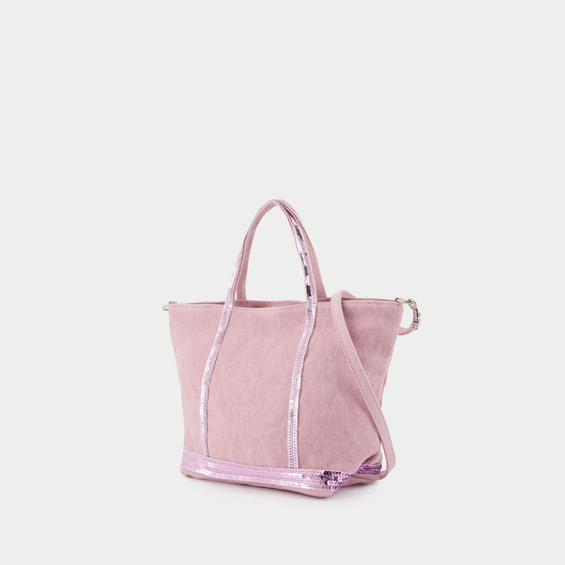 Cabas S Shopper Bag - Vanessa Bruno - Linen - Pink