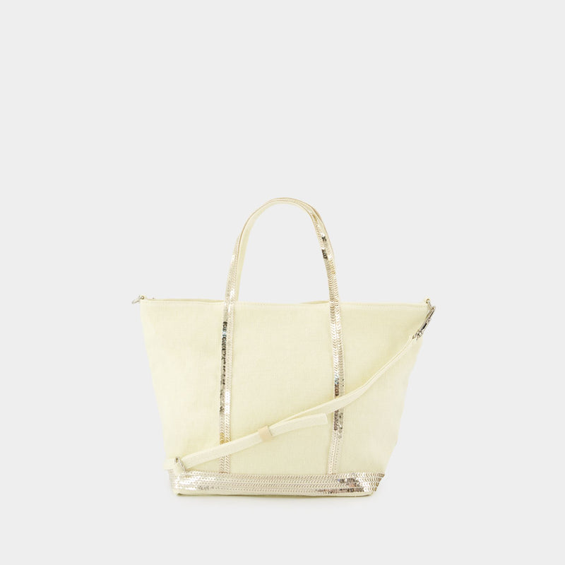 Cabas S Shopper Bag - Vanessa Bruno - Linen - Yellow