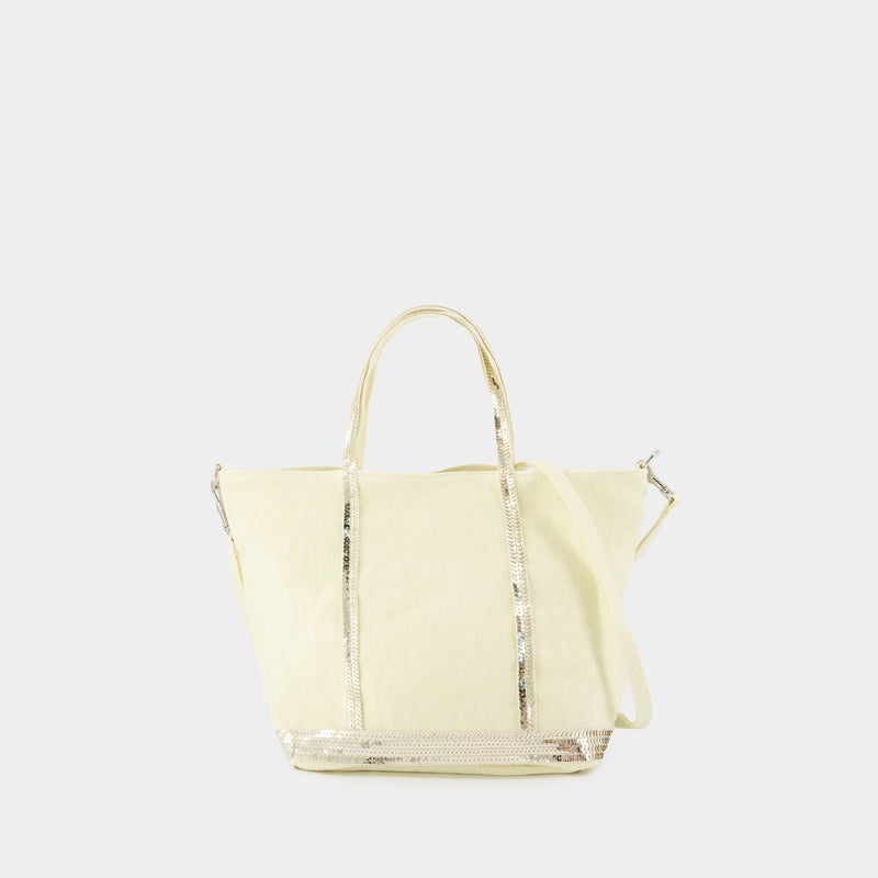 Cabas S Shopper Bag - Vanessa Bruno - Linen - Yellow