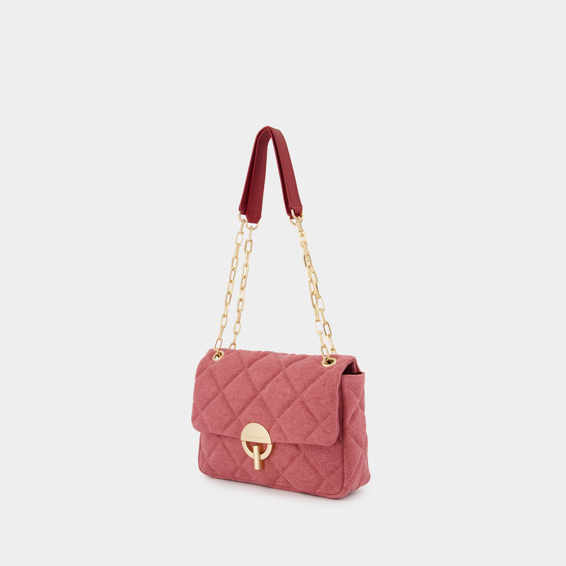 Grand Moon Bag - Vanessa Bruno - Linen - Pink