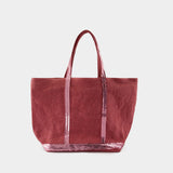 Shopping bag L - Vanessa Bruno - Linen - Pink