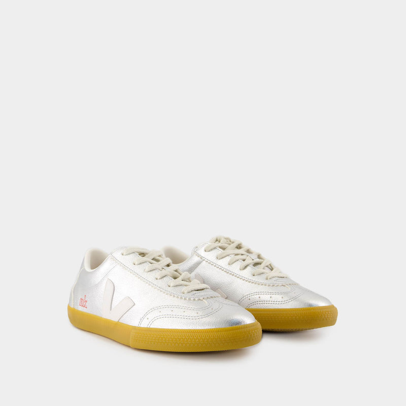 Volley Sneakers - Veja x NK - Leather - Silver