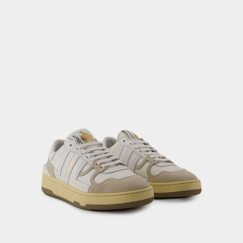 Tennis Low Top Sneakers - Lanvin - Leather - White