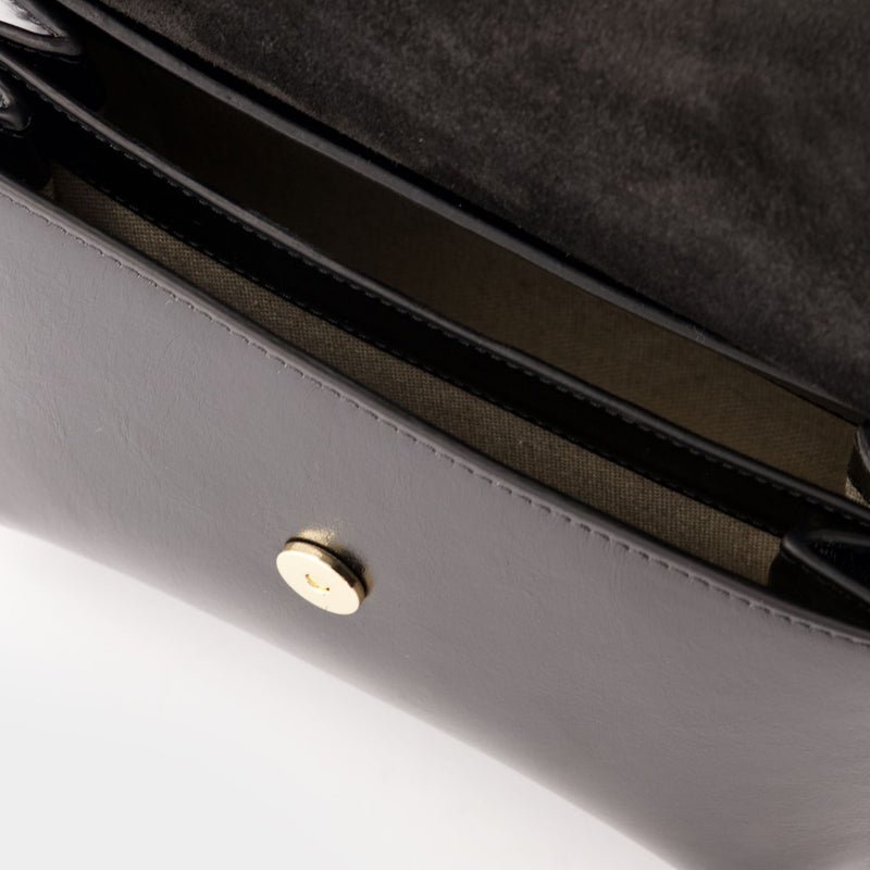 Sarah Mini Shoulder Bag - A.P.C. - Leather - Black