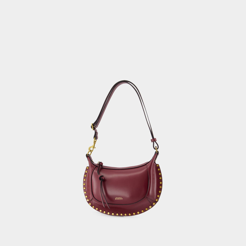 Oskan Moon Gd Shoulder Bag - Isabel Marant - Leather - Burgundy