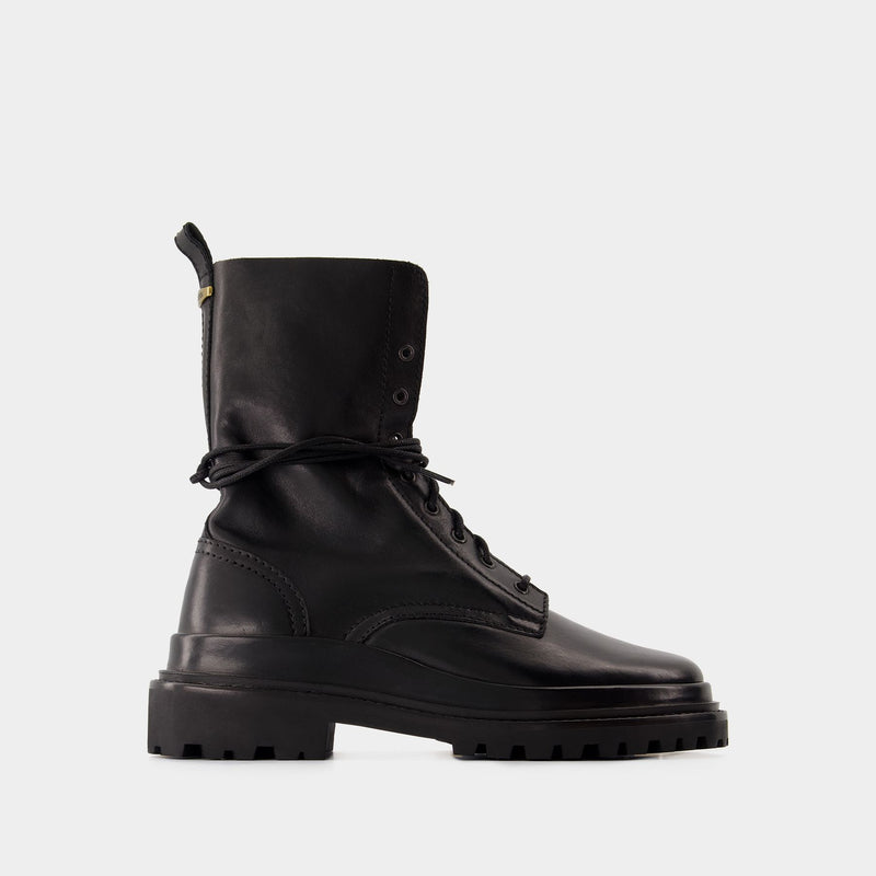 Ghiso Boots - Isabel Marant - Leather - Black