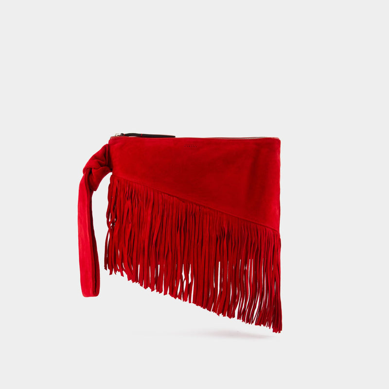 Faro Gd Pouch - Isabel Marant - Leather - Red