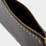 Gd Flat Pouch - Isabel Marant - Leather - Black