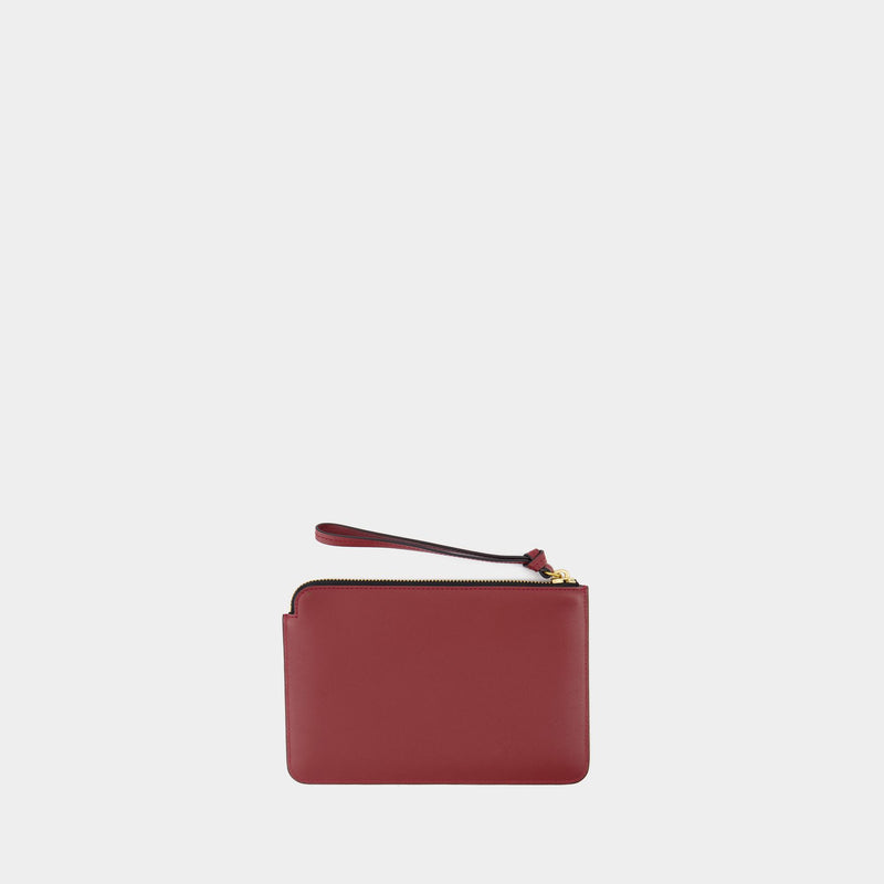 Gd Flat Pouch - Isabel Marant - Leather - Burgundy