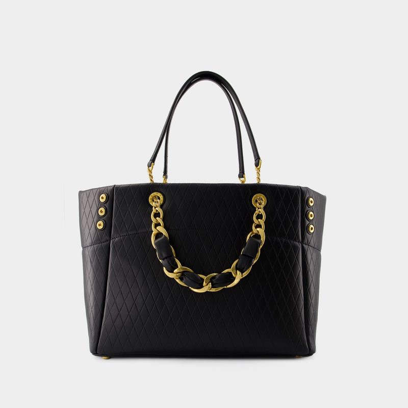 1945 Shoulder Bag - Balmain - Leather - Black