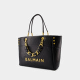 1945 Shoulder Bag - Balmain - Leather - Black