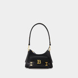 B-Buzz Shoulder Bag - Balmain - Leather - Black