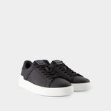 B-Court Sneakers - Balmain - Leather - Black/White