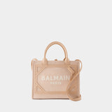 B-Army Small Shopper Bag - Balmain - Leather - Pink