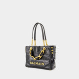 1945 Soft Small Shoulder Bag - Balmain - Leather - Black