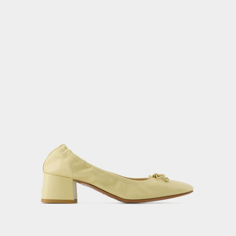 Nicoise Pumps - Rouje - Leather - Beige