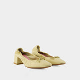 Nicoise Pumps - Rouje - Leather - Beige