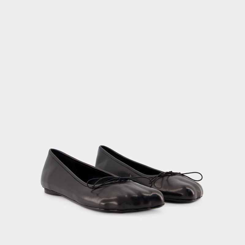 Anatomic Ballerinas - Balenciaga - Leather - Black