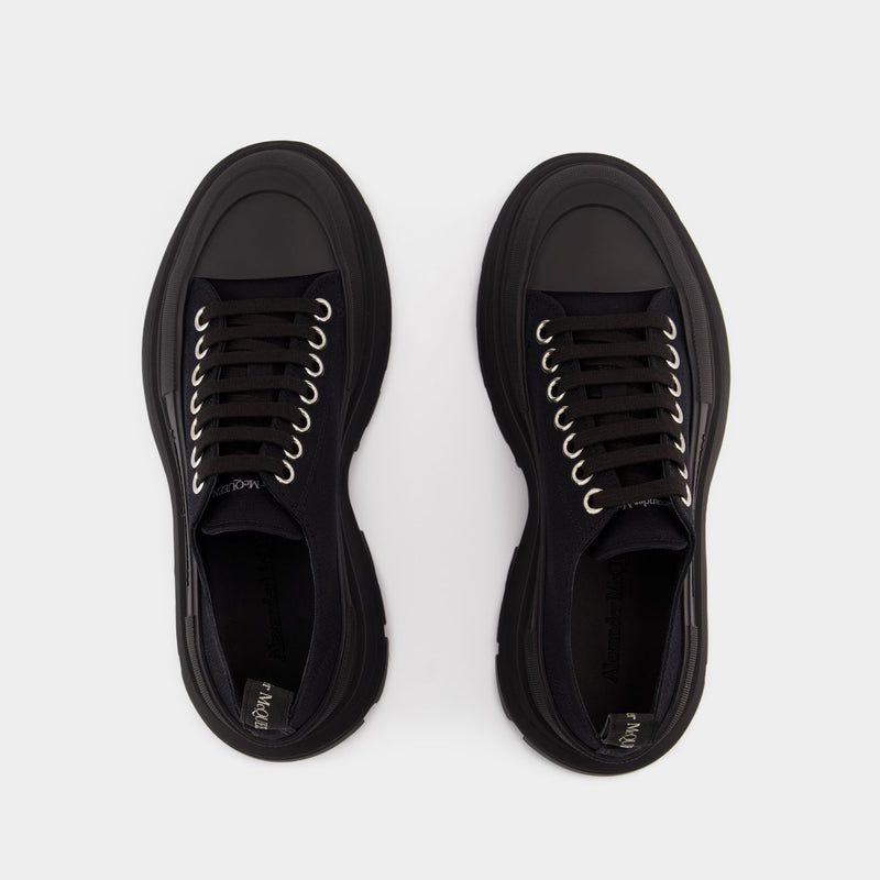 Tread Slick Sneakers - Alexander McQueen - Canvas - Black