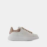 Oversized Sneakers - Alexander McQueen - Leather - White/Beige