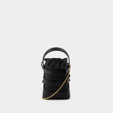 The Rise Mini Crossbody - Alexander McQueen - Leather - Black