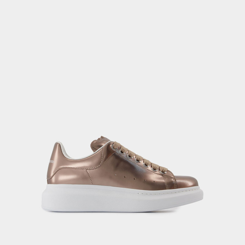 Oversized Sneakers - Alexander McQueen - Leather - Beige