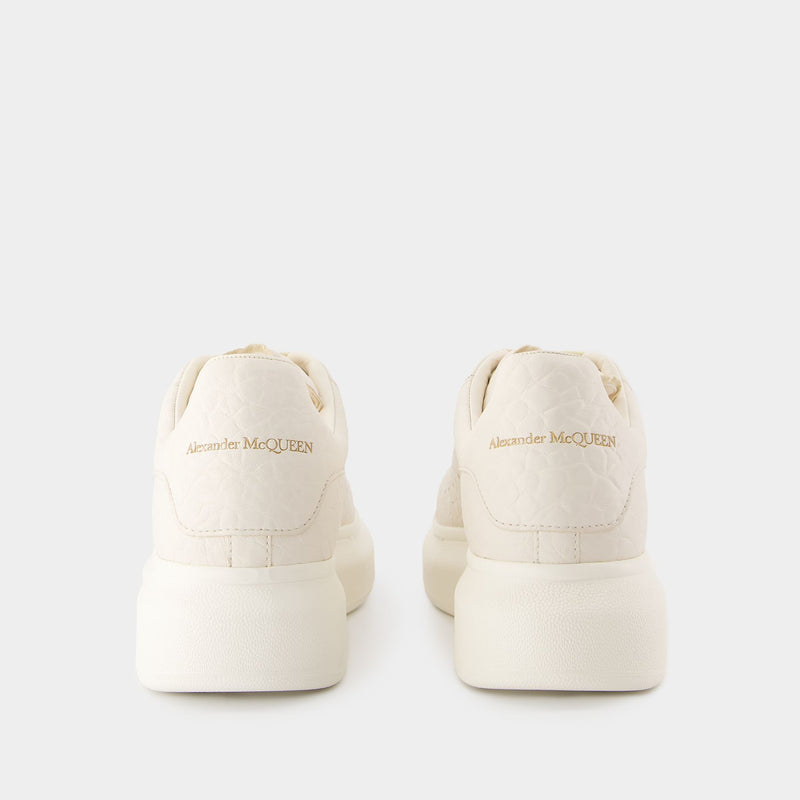 Oversized Sneakers - Alexander McQueen - Leather - White