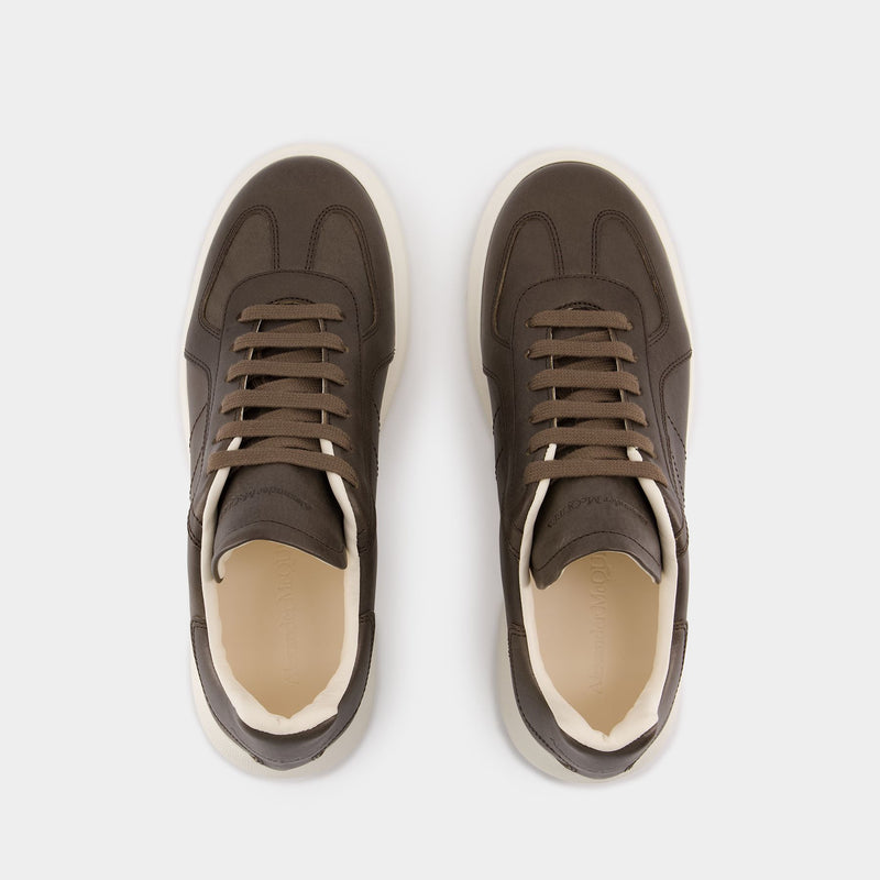 Oversized Sneakers - Alexander McQueen - Leather - Brown