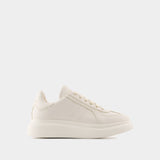 Oversized Sneakers - Alexander McQueen - Leather - White