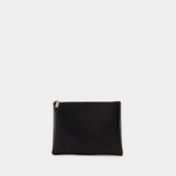 Cross Bar Clutch - Alexander McQueen - Leather - Black/Silver