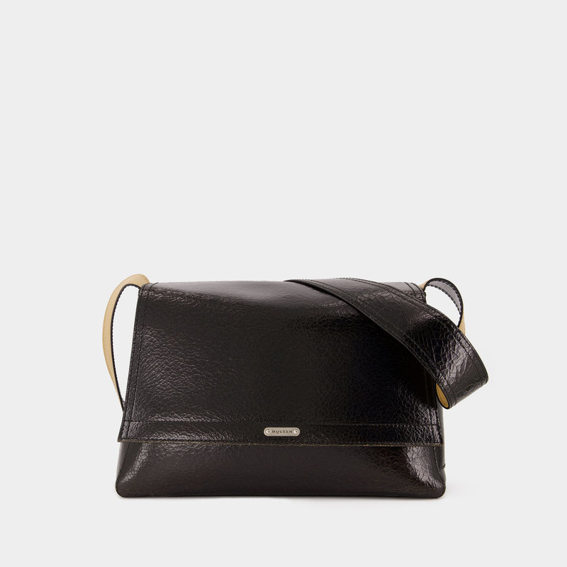 Slouch Shoulder Bag - Alexander McQueen - Leather - Black