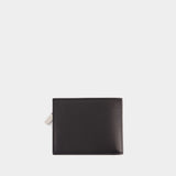 2in1 Wallet - Alexander McQueen - Leather - Black/Silver